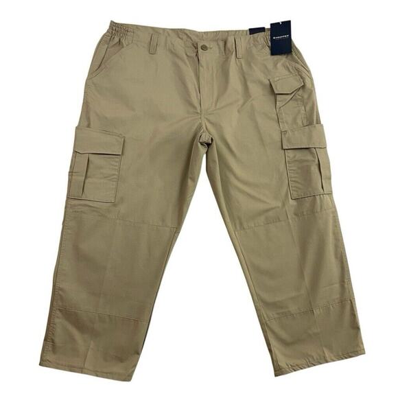 Propper Uniform Tactical Cargo Pants Mens Size 48x37 Khaki Tan Rip Stop - Picture 1 of 14